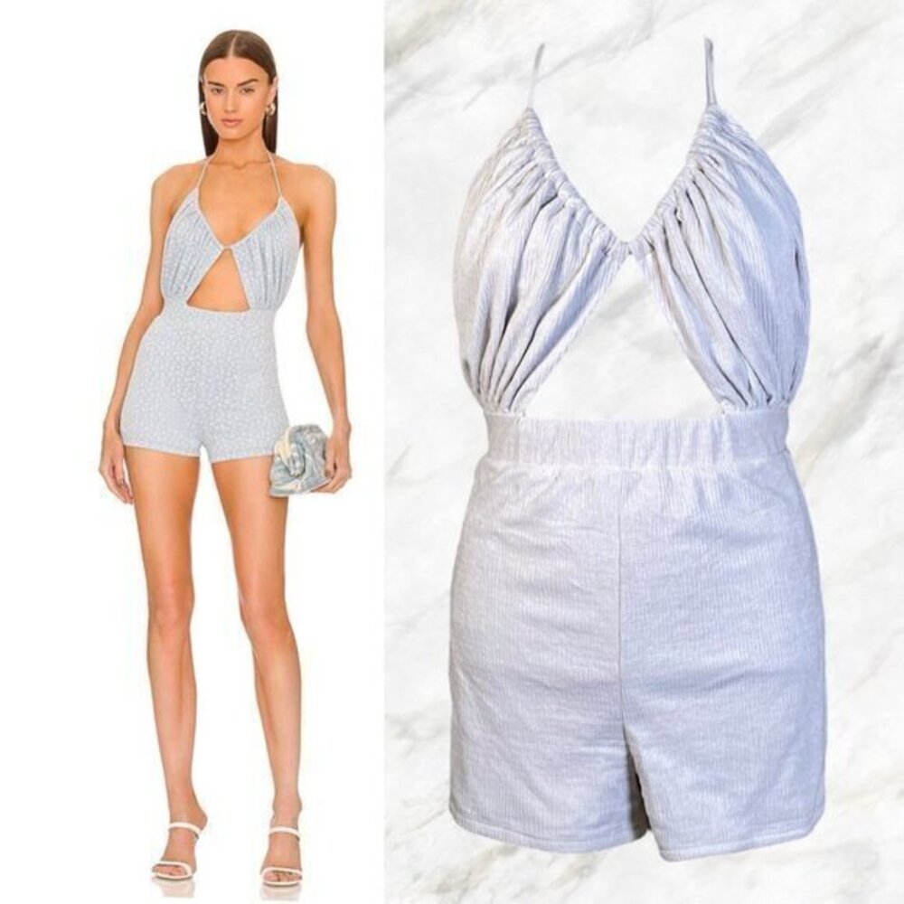 Michael Costello x REVOLVE Sadie Romper in White